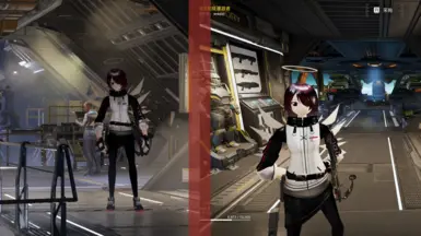 Arknights_Exusiai Model replace B-08 CE-74 FS-38 Armor and SA-25 SA-12 helmets