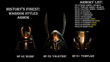 History's Finest - Warrior styled armour