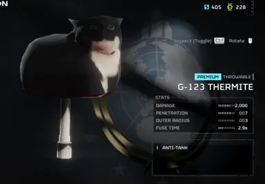 Maxwell the Cat G-123 Thermite