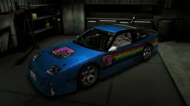 Nyan Cat livery (insired by deadmau5's Ferrari)
