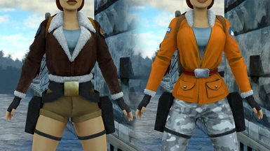 Blue Shirts on Bomber Jacket and Antarctica outfits (1.1)