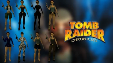 TR5 Lara outfits and weapons