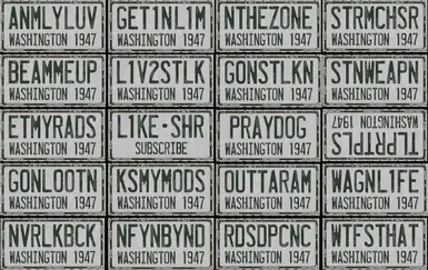 Pacific Drive Vanity Plates