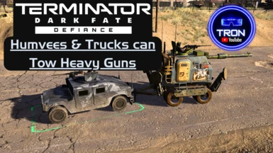 Humvees and Trucks can tow Heavy guns