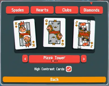 Pizza Tower Diamond Face Cards