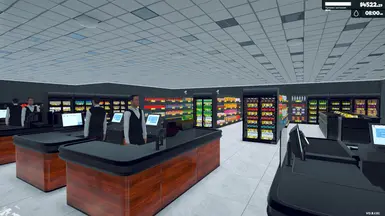 cash register - dark wood