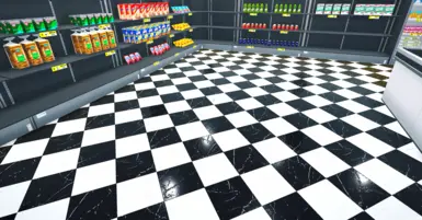 White and Black Ceramic Floor HQ