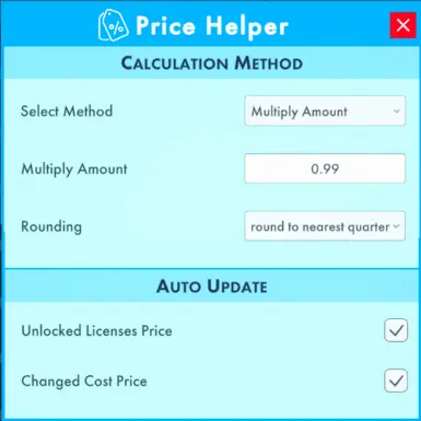 General settings (from computer app)