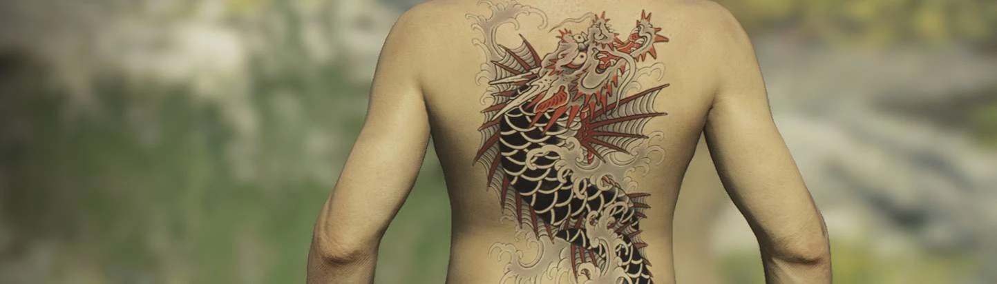 The Sims Resource - Dragon Back Tattoo