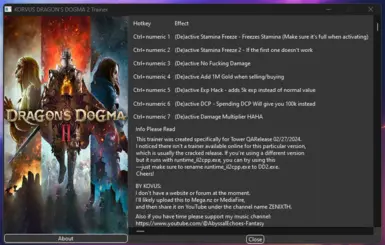 Tower QARelease Version_runtime_il2cpp.exe - Dragon's Dogma 2 KORVUS Trainer