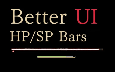 Better UI - HP and SP Bars