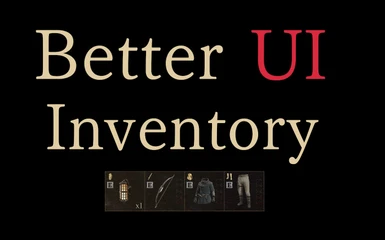 Better UI - Inventory