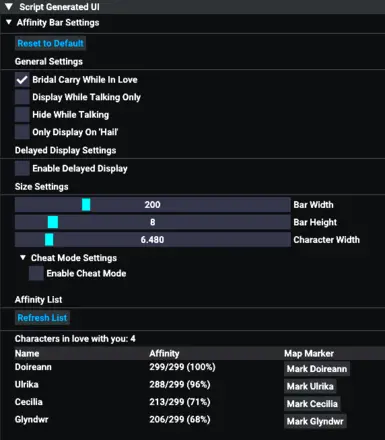 v1.1.7 Affinity List