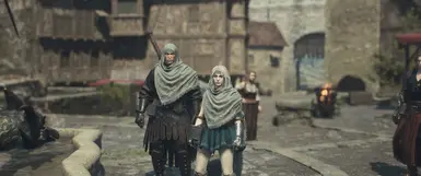 Arisen cloak white with hood