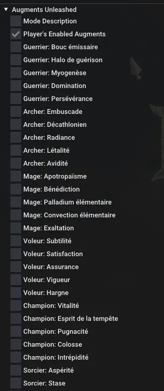 Augments Infinity French Translation