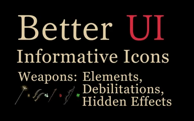 Better UI - Informative Icons - Weapons