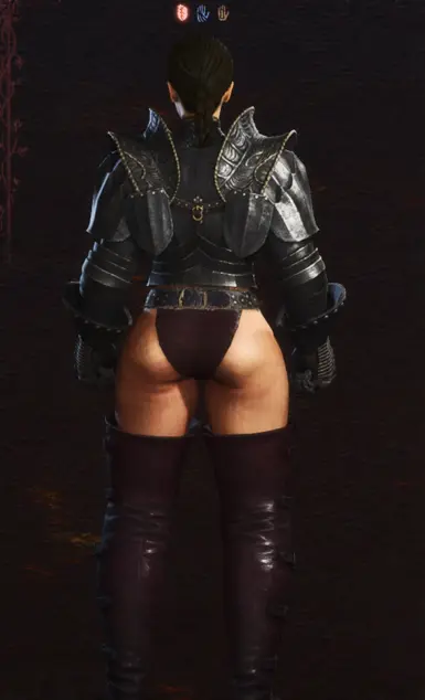 Optional - No waistcloth + elbow guards