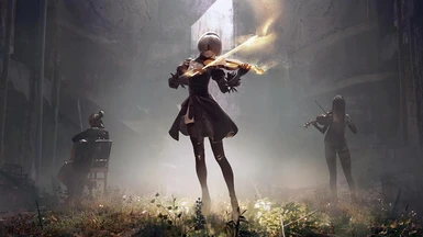 Nier Automata 2B Dress Replacer with physics