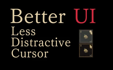 Better UI - Less Distractive Cursor
