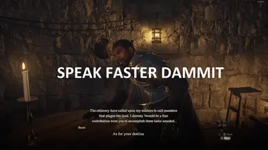 Faster dialogue skip