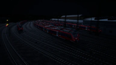 Aachen Depot at night