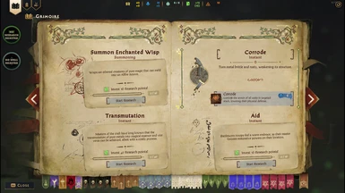 All grimoire pages unlocked from the start with DLC