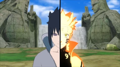 Rikudou Naruto and Rinnegan Sasuke