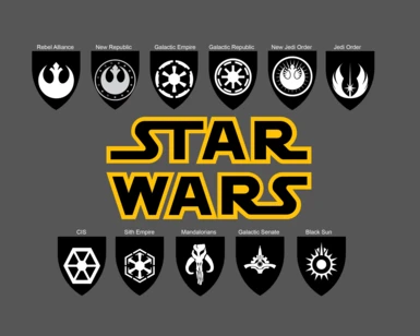 Star Wars Factions (Black and White)
