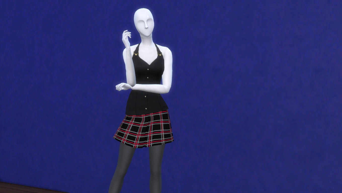 Persona 5 CC - Makoto Niijima - Shujin Top at The Sims 4 Nexus - Mods ...