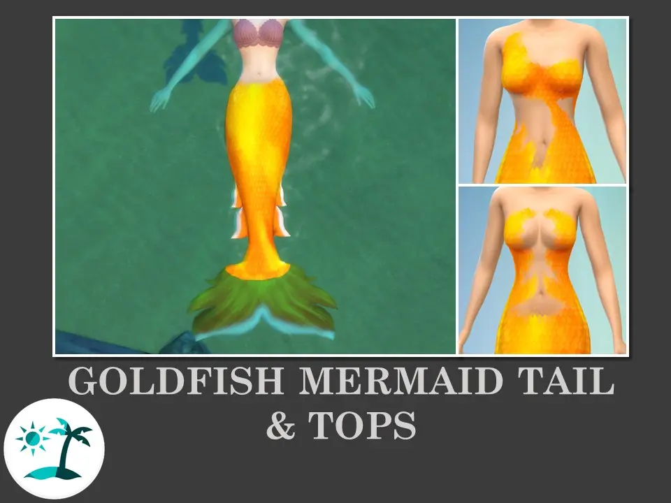 Goldfish Mermaid Tail at The Sims 4 Nexus - Mods and community