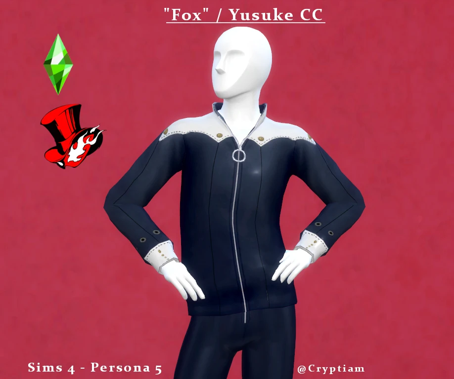 CC - Persona 5 - Fox Yusuke Kitagawa Suit at The Sims 4 Nexus - Mods ...