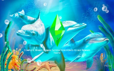 Dolphin Trio Under the Sea