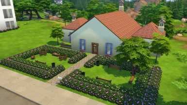 Residential lot house for The Sims 4 Merlindos homes 39 B Not mods Not DLC