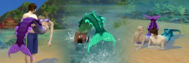 Sea Serpent Mermaid Tail for The Sims 4