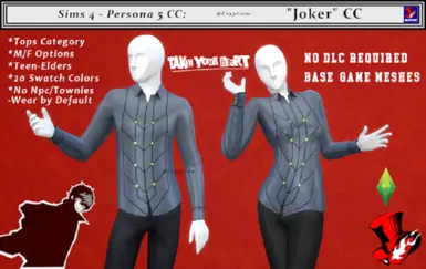 Persona 5 CC- Joker and Crow Pack - Not included in collection V1 at ...