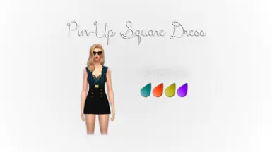 Pin-Up Square Dress by Raxys