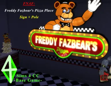 FNAF / FIVE NIGHTS AT FREDDY'S FazBear Sign