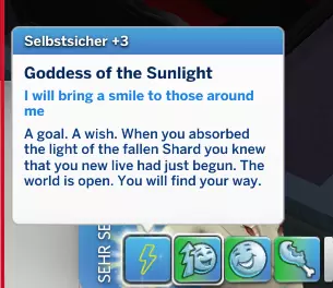 A permanent Buff for the Sunlight Goddess
