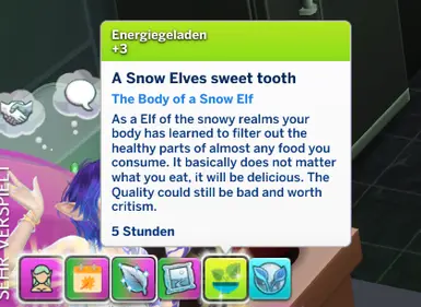 In Game Buff when Snow Elf eats (Any Food)
