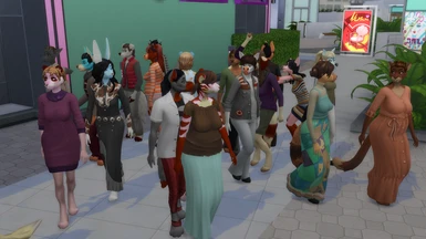 Another mob of random sims