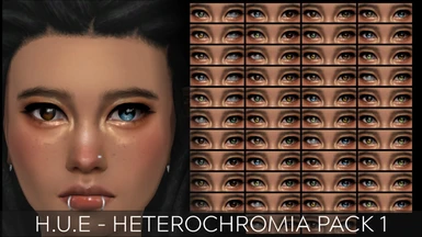 H.U.E - Heterochromia Eyes Pack 1 - TS4