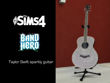 Taylor Swift sparkly accoustic guitar