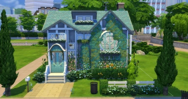 Sky-Blue Tiny Cottage