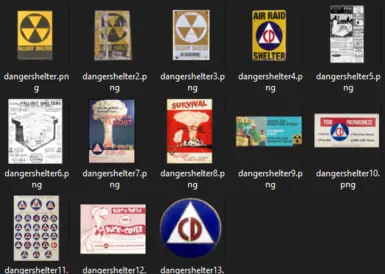 Fallout Shelter sign posters pack (1.0)