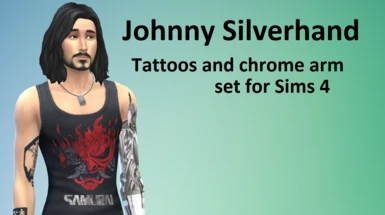 Cyberpunk 2077 Johnny Silverhand Tattoos and Chrome Arm