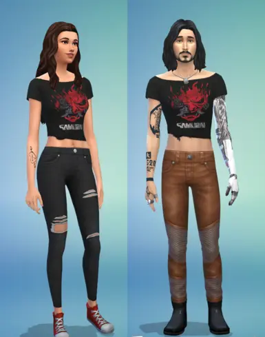 Samurai Knotted Crop Shirt Feminine