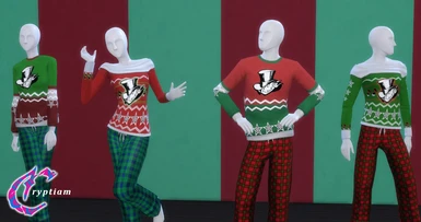 Holiday Sweaters - Persona 5 Themed