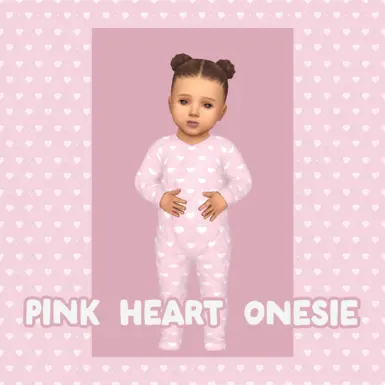 Pink Heart Onesie Infant