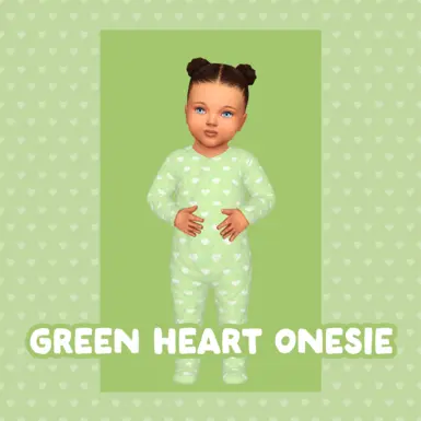 Green Heart Onesie Infant