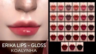 Erika Lips - Gloss Lipstick Makeup